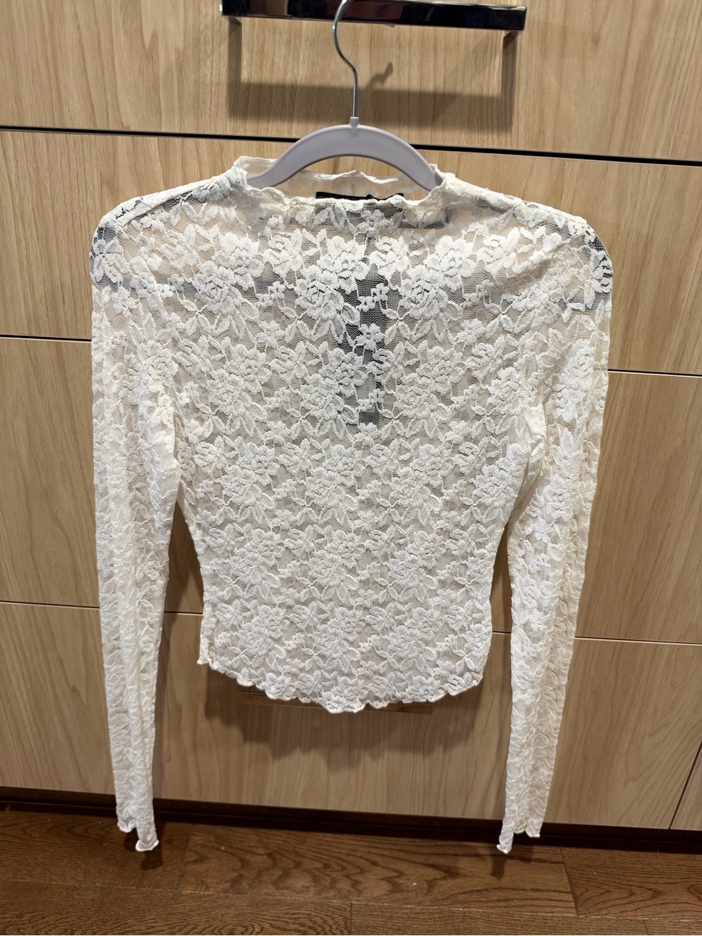 Lioness Hamptons Lace Long-Sleeve Top